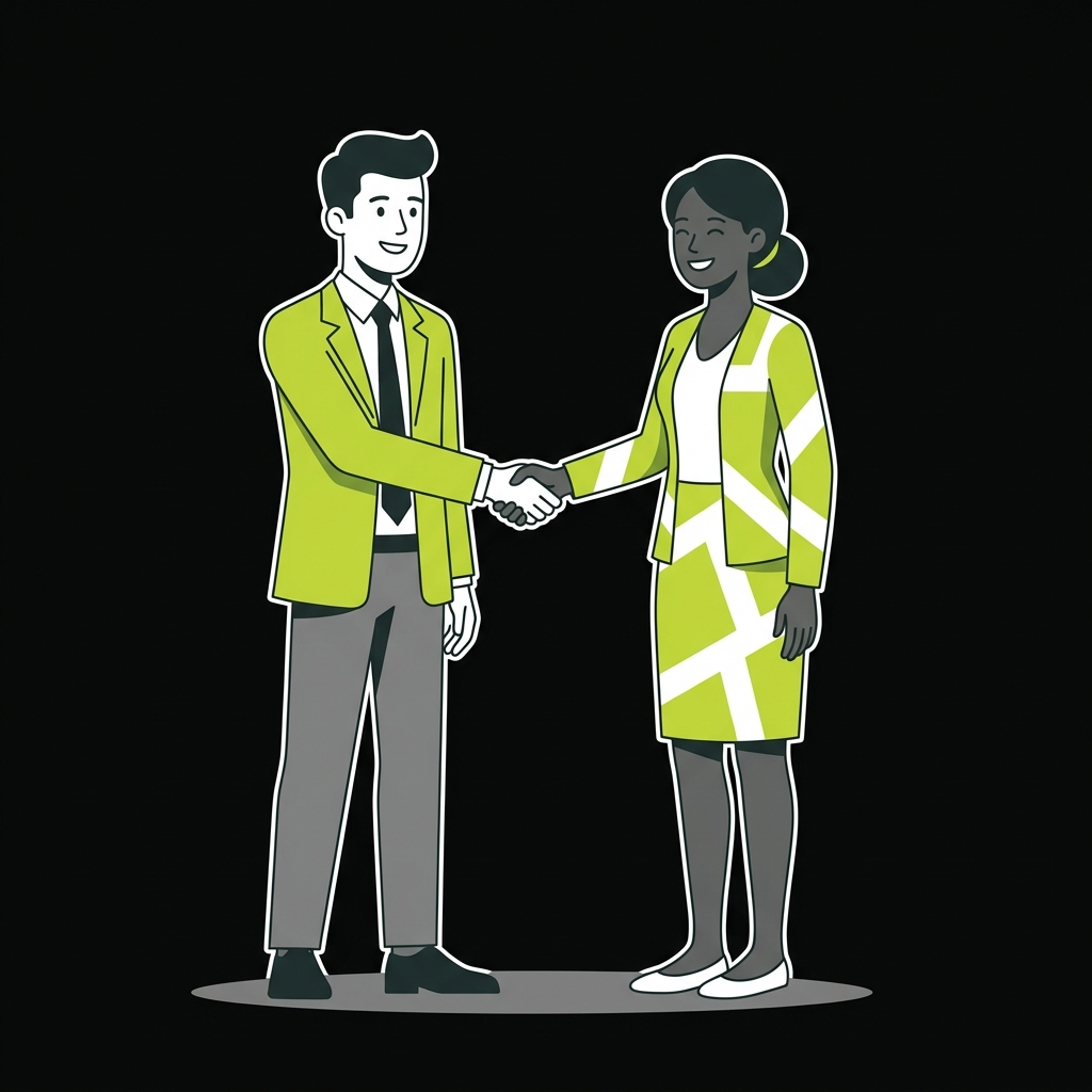 Handshake Agreement Cartoon